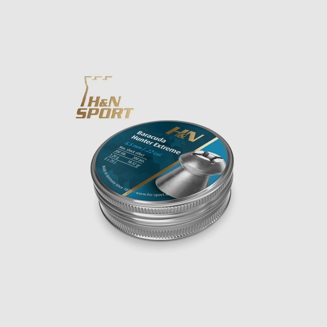 Diabolos H&N Barracuda Hunter Extreme Kal. 5,50 mm. Dose 200 Stk. von 1,20 g.