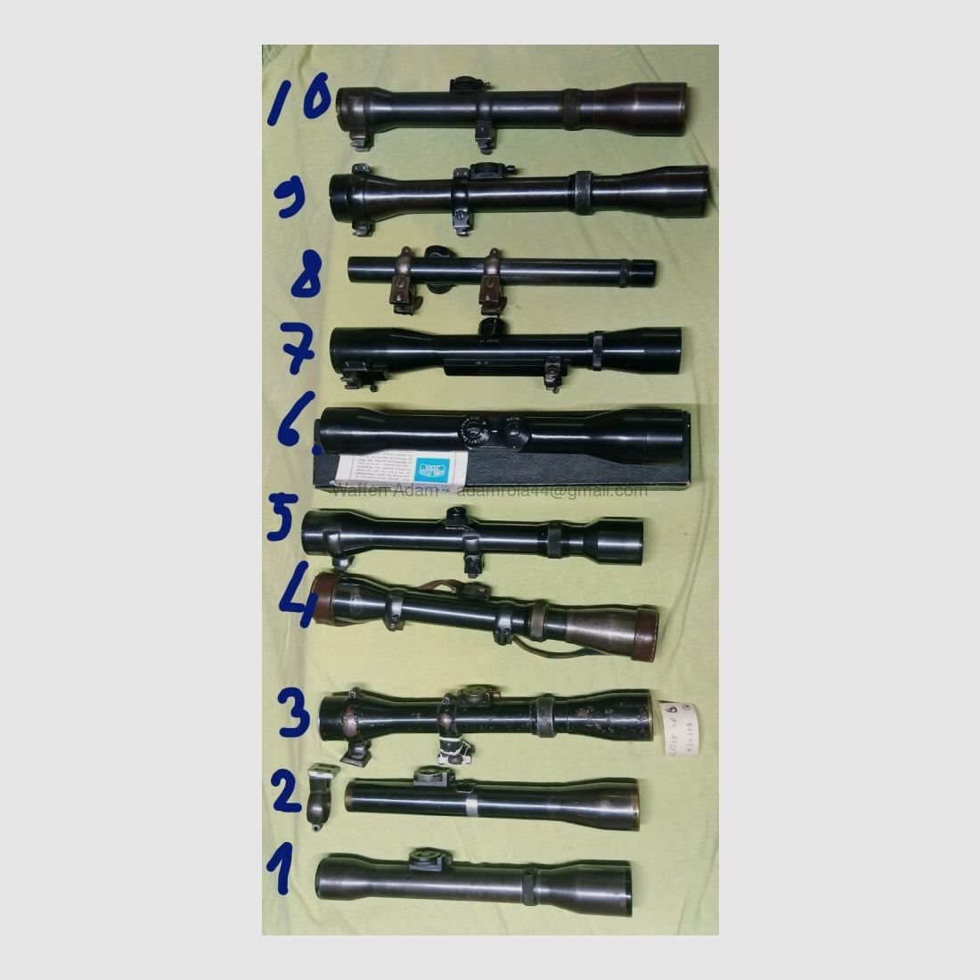 Target scopes Gerard, Hensoldt, Zeiss etc.