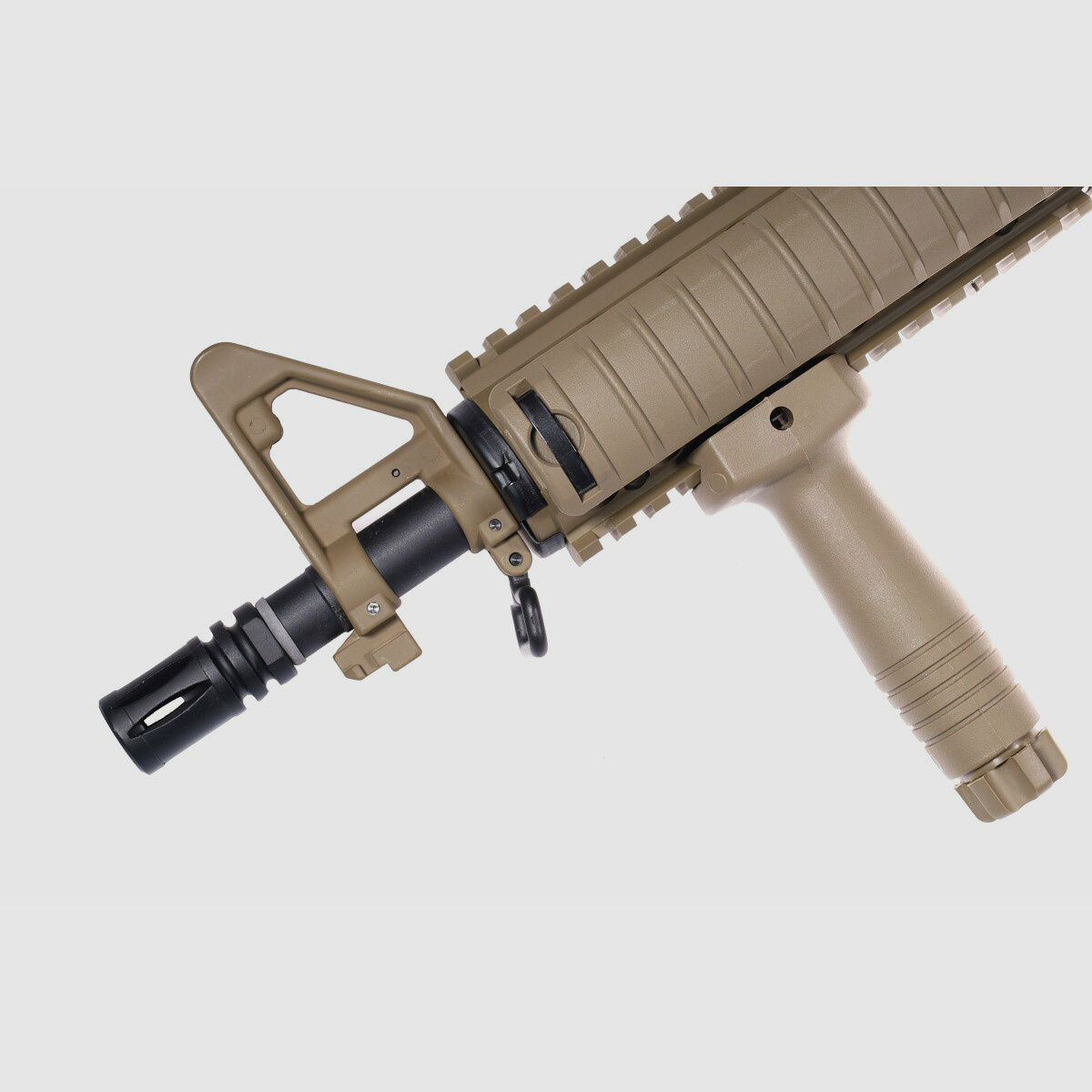 AR15 CQB-R ALPHA Metallo Completo Delta Armory Tan S-AEG Fucile Airsoft Libero da 18 Anni