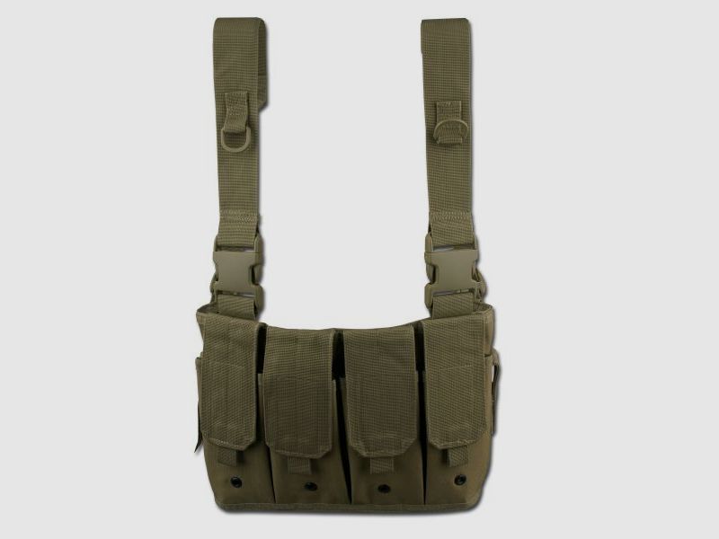 Mil-Tec Mag Carrier Chest Rig oliv