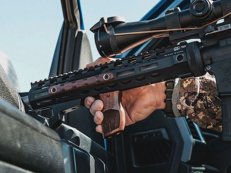 WOOX AR15 Wood Front Grip, Vertical for M-LOK
