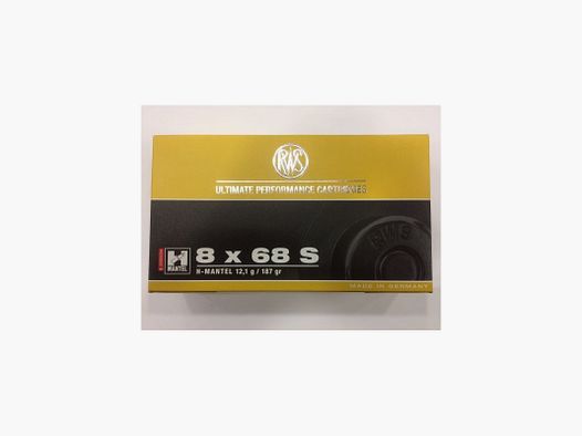 RWS PATRONEN 8 X 68 S HM 187 GR