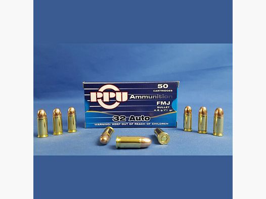 PPU .32 Auto FMJ 71grs 4,6g