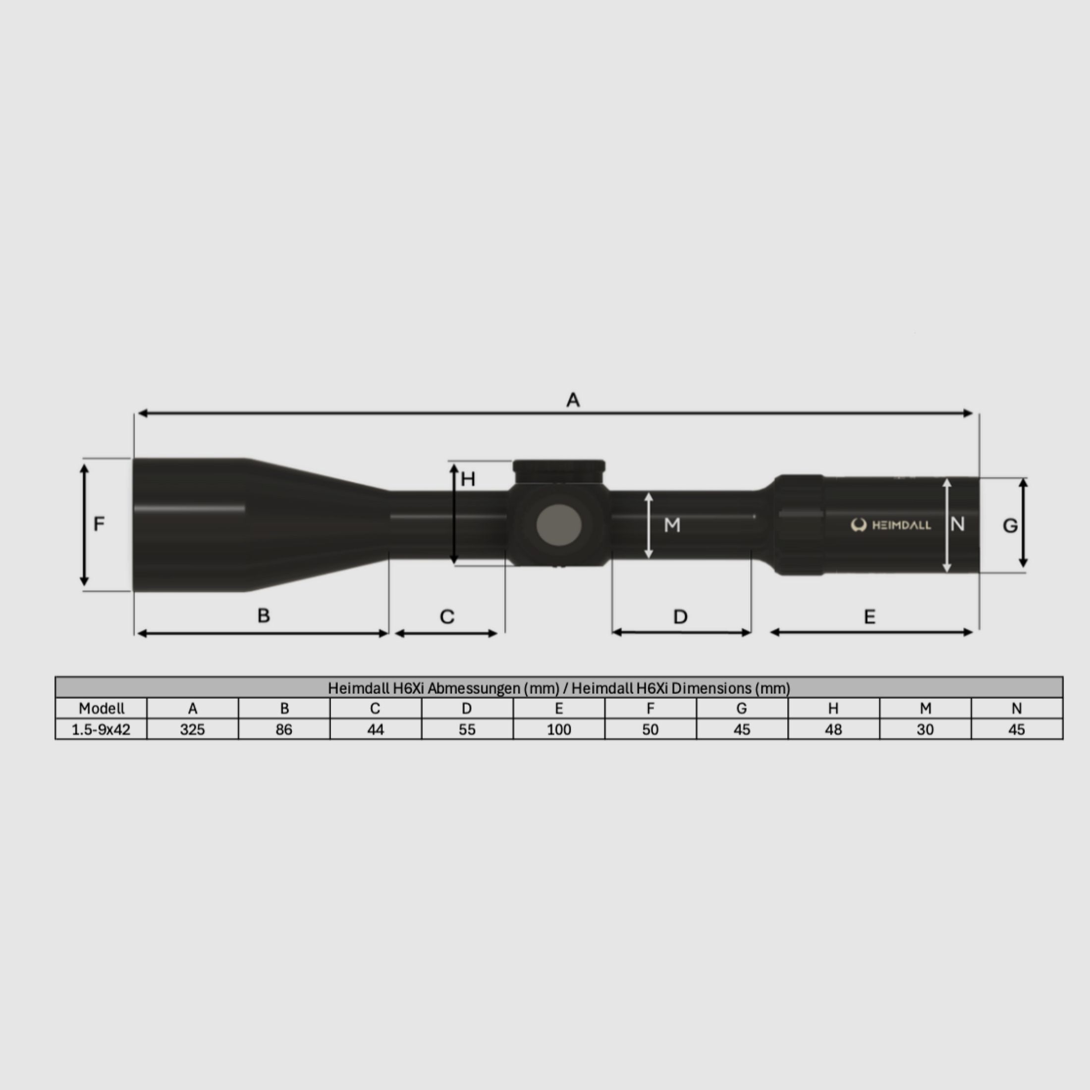 Heimdall H6Xi, 1.5-9x42