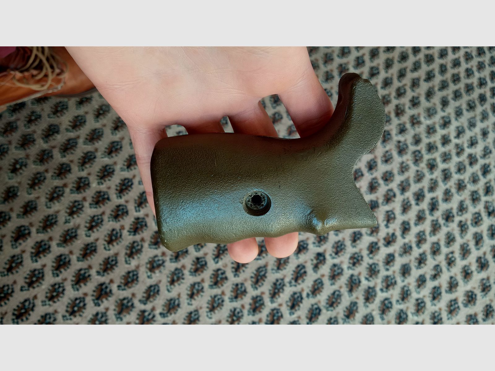 G3 Pistolengriff tiefes speckiges Oliv-Grün / stilistisch perfekt für Holz Handschutz // Polymer Griff