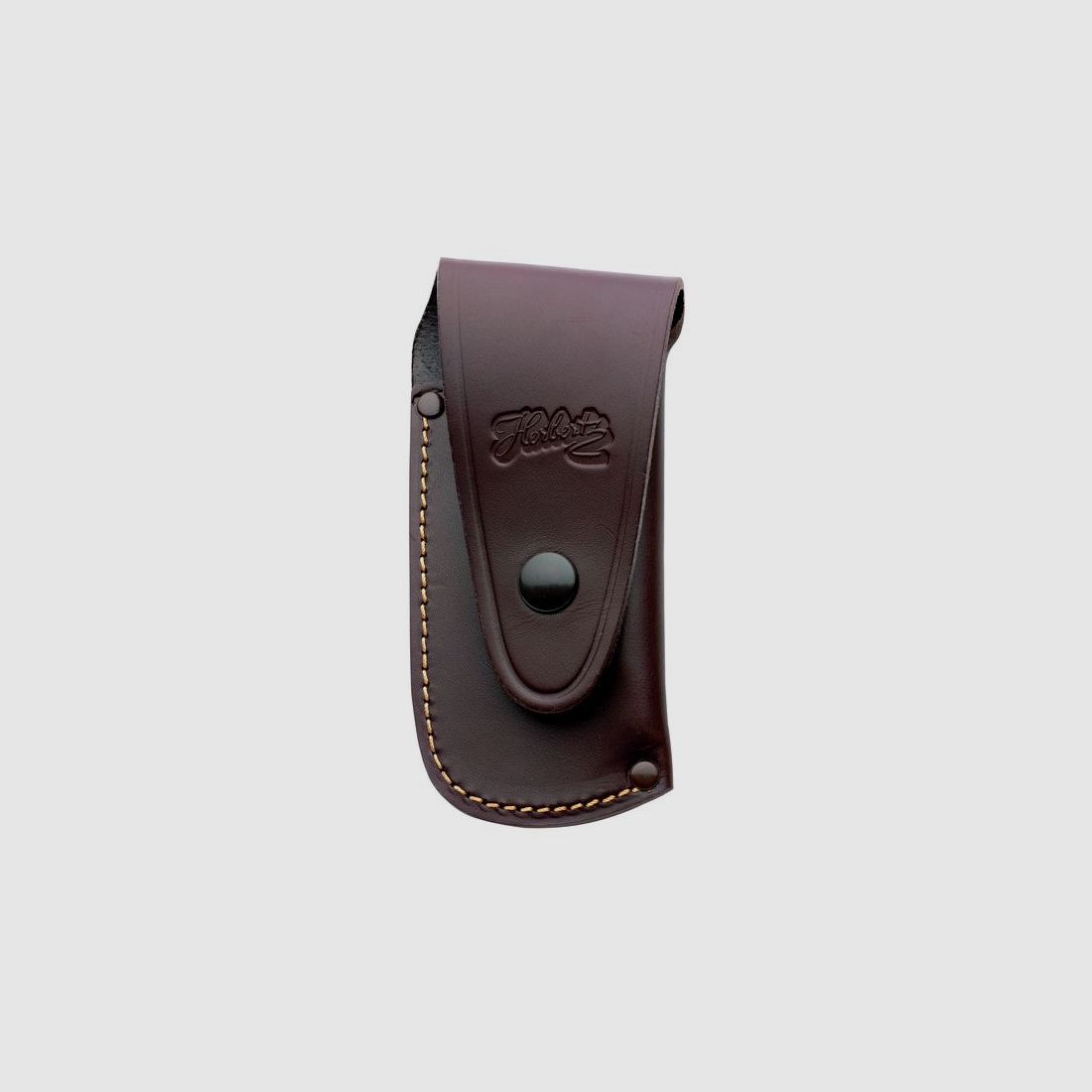verstellbares Lederetui braun fr Heftlngen 11 und 12cm