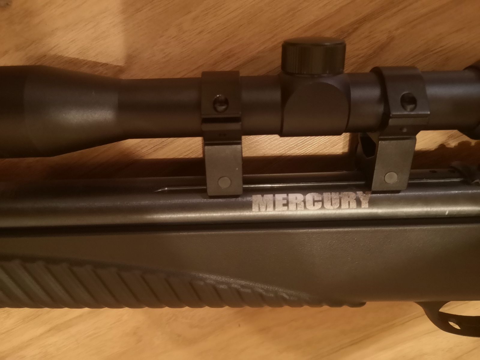 Mercury 85XTac Kipplauf Luftgewehr Set 4,5mm Diabolos inkl. 3-9x32 Zielfernrohr Tasche