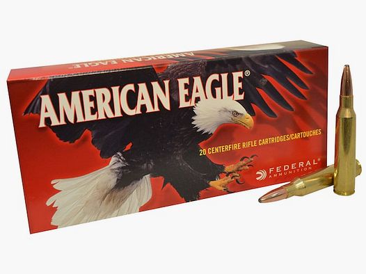 Federal American Eagle .338 Lapua Mag. 250GR JSP 20 cartridges