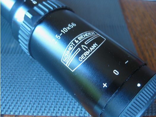 Classique allemand ! Schmidt & Bender 2,5 - 10 x 56 avec réticule - 1, similaire au ZEISS-DIAVARI (11) réticule ! Montage Blaser contre supplément !! Pas de Swarovski - Sauer - Mauser - 98er