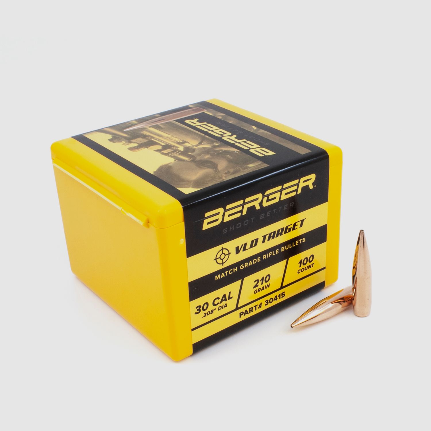 Proiettile Berger .30 VLD Target 210GR 100 Pezzi