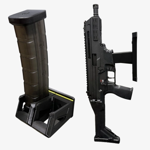 Hold My Mag - Zestaw Kuna uchwyt prostopadły + uchwyt na 2 magazynki SKELETON, zdjęcie 1 z 3