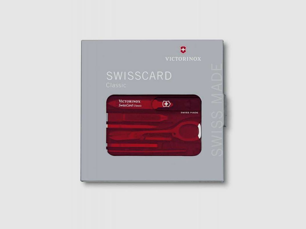 Victorinox, Swiss Card Classic, rot, 10 Funktionen