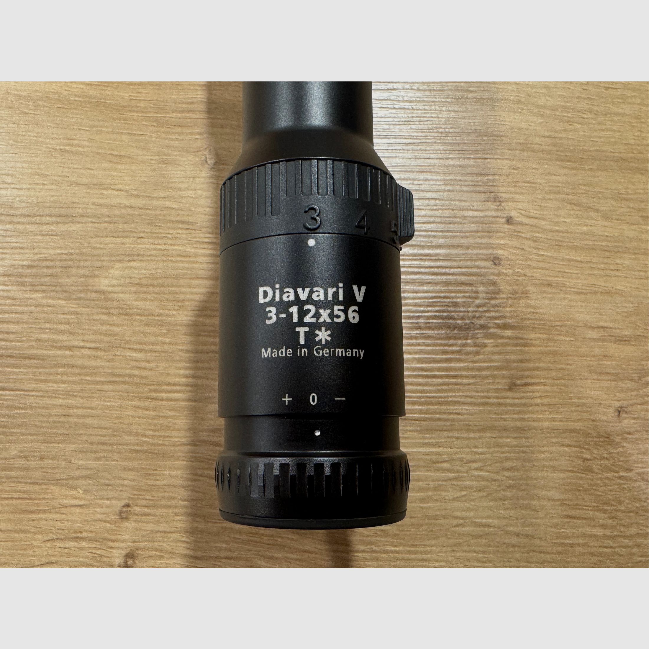 Zeiss Diavari V 3-12x56 T* Leuchtpunkt Brückenschwenkmontage 