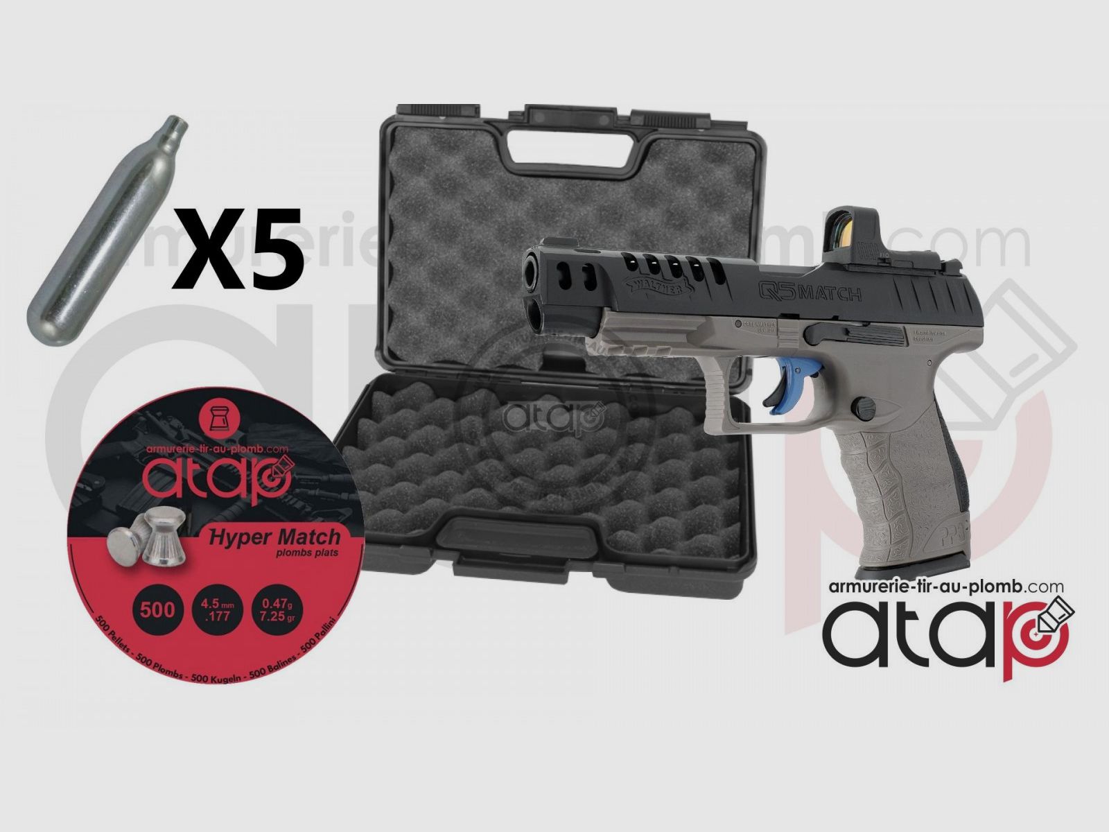 Pack Walther Q5 Match Combo 5" - Luftpistole, Bild 1 von 4