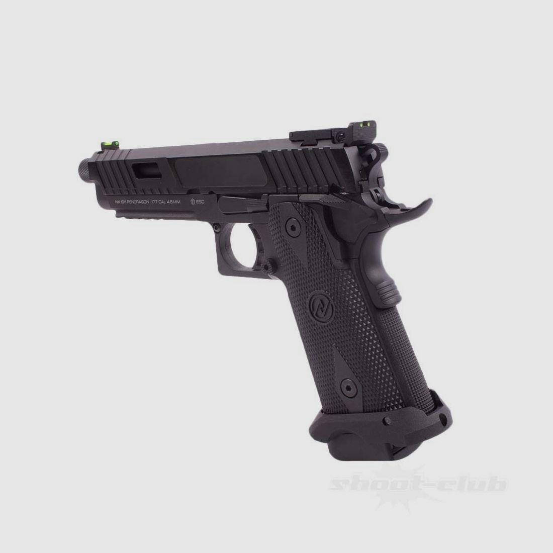 NXG 1911 Pendragon Co2 Pistolet BB 4,5mm BB noir M14x1 gauche