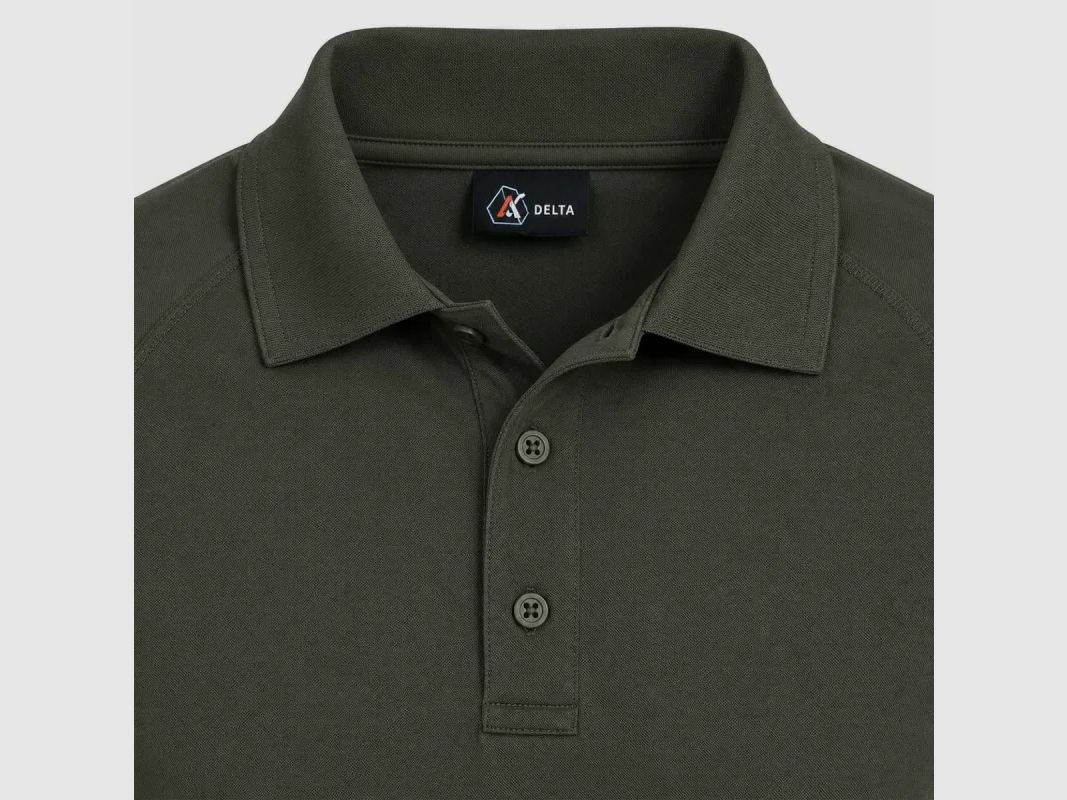 Polo A10 Instructor fit atmungsaktives leichtes Polyester khaki M bis 3XL, Bild 8 von 13