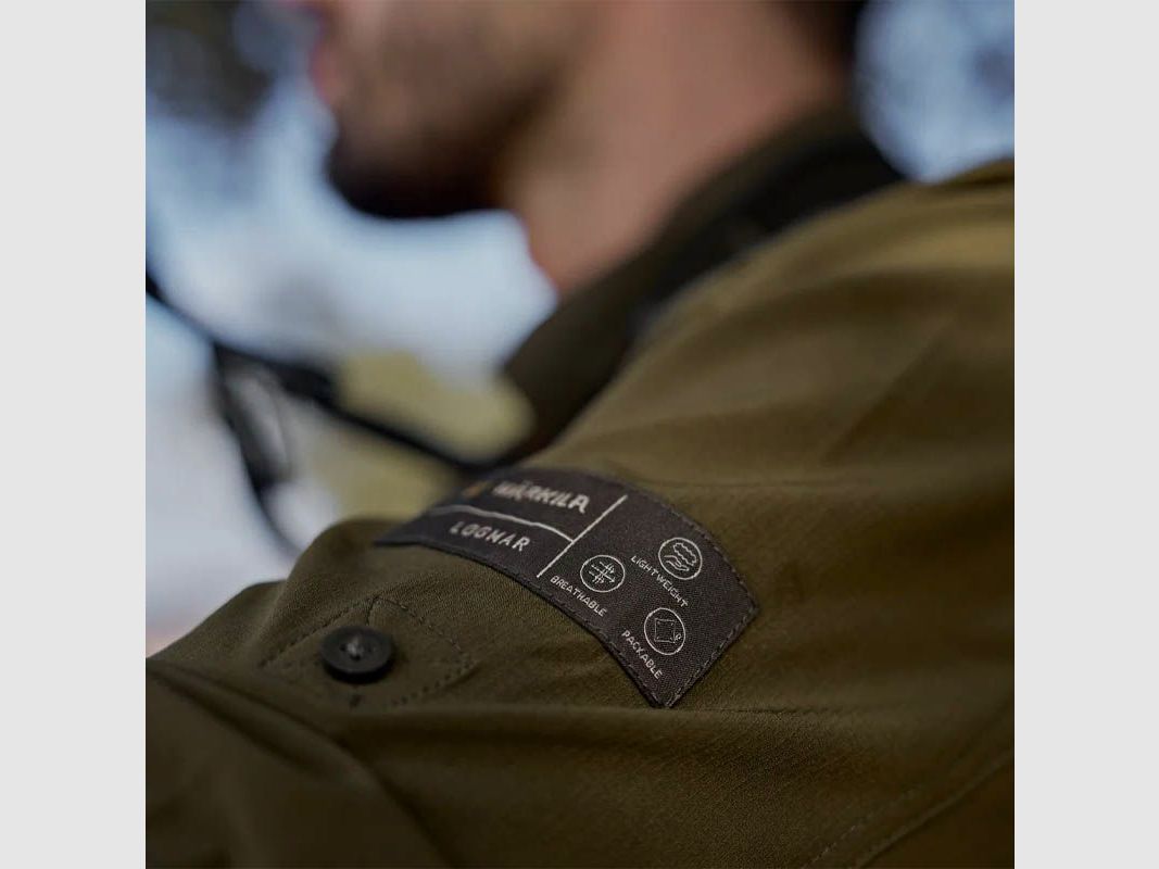 Härkila Logmar camisa de manga larga, verde oliva oscuro/verde sauce, imagen 7 de 11