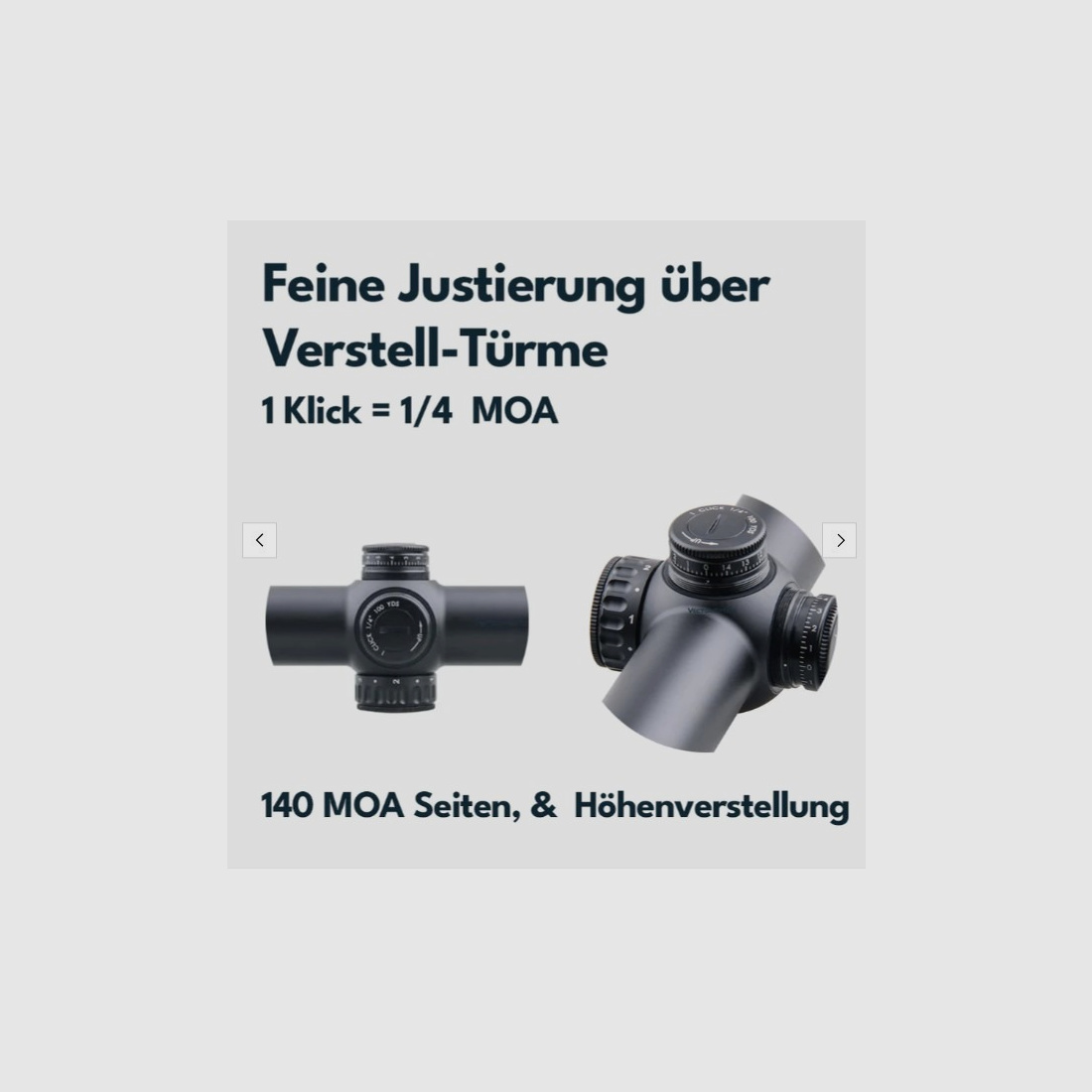 Vector Optics SCOM-23 Continental Zielfernrohr 1.5-9x42SFP - Montage für 21mm Picatinny/Weaver