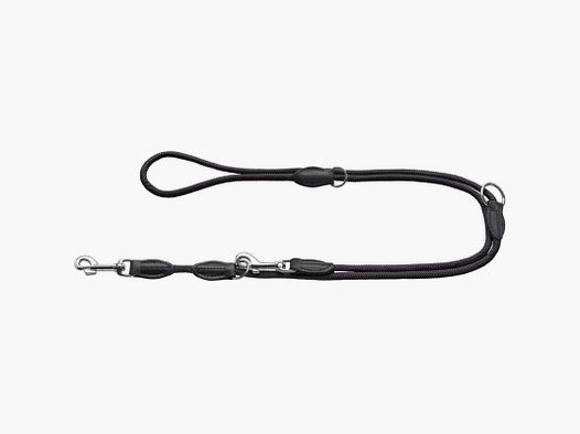 Hunter Verstelbare Leash Freestyle Zwart / Touw