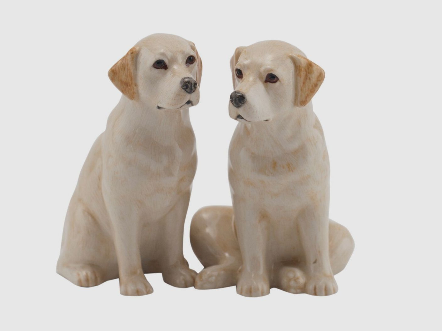 Lovergreen Porzellan Motiv Labrador Gold Salz- und Pfefferstreuer