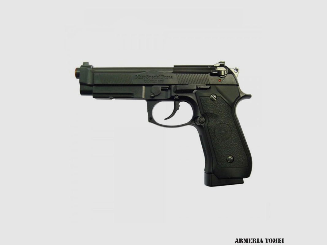 HFC – CO2-pistool met blowback, half metal, zwart