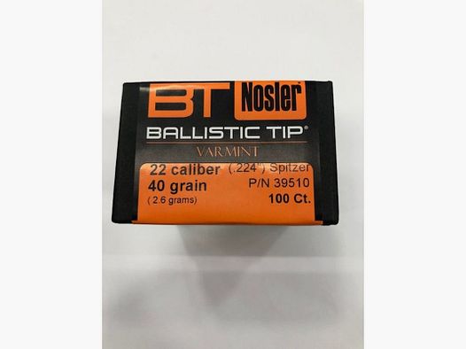NOSLER B TIP BALAS C 22 GR 40