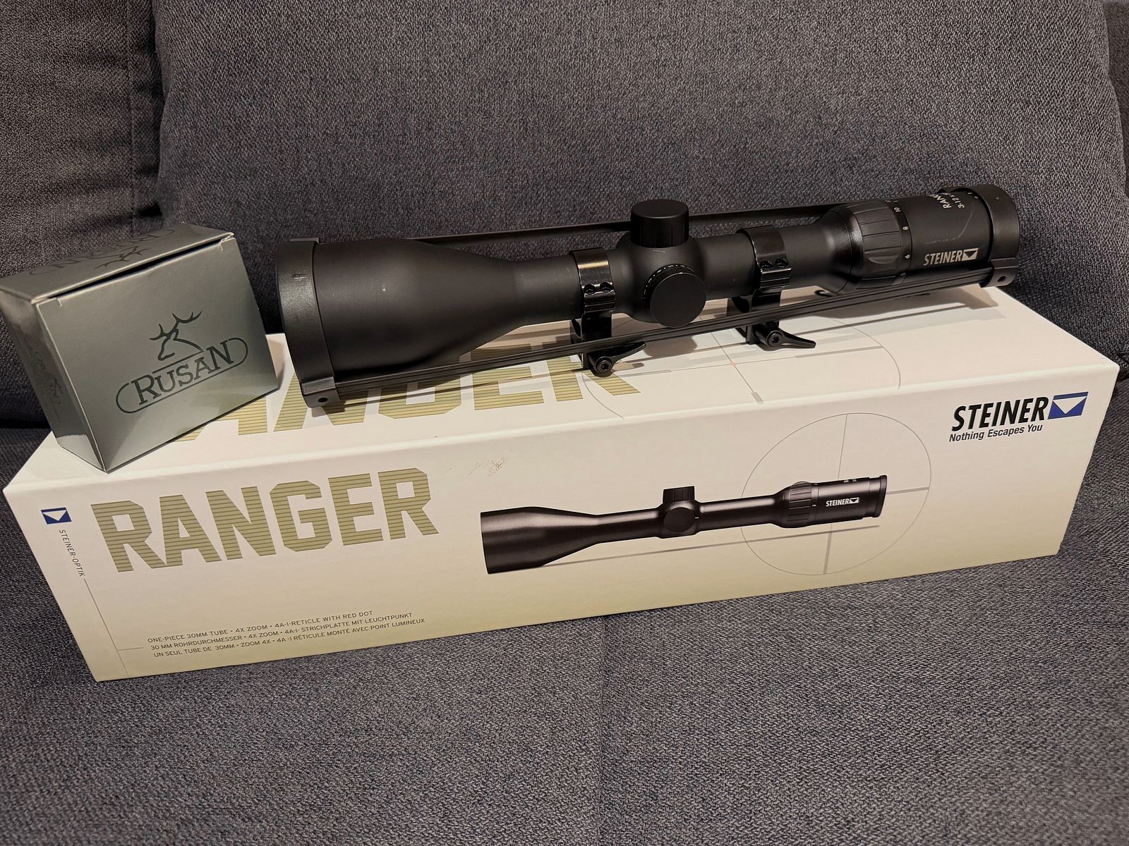 STEINER Ranger 3-12x56 incl. montaje Weaver/Picatinny
