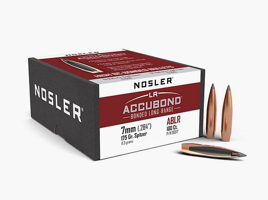 OGIVA NOSLER 7MM(284″) 175GR. ABLR ACCUBOND LONG RANGE