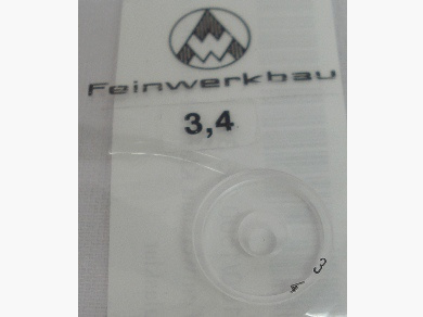 Ringkorn 3,4 mm - glasklar, klein