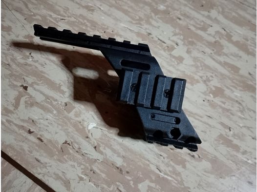 Pistolen Pistol Scoup Mount Picatinny 20mm Weaver 7/8" Montage Universal rail Polymer schwarz neu