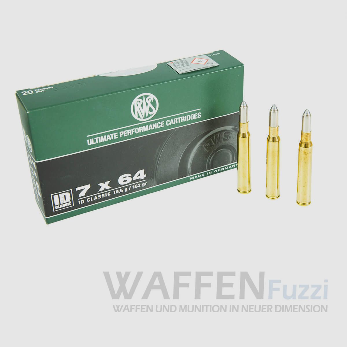 RWS Kaliber 7x64 ID Classic Büchsenpatronen 162grs