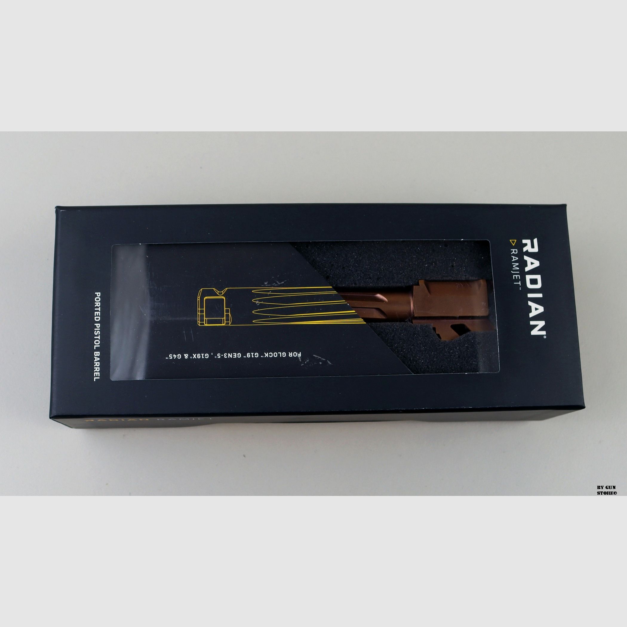 Canna RAMJET BBL with AFTERBURNER COMP GLOCK 19 G5/19X/45 Bronze/Blk 9×19 Para, image 4 of 5