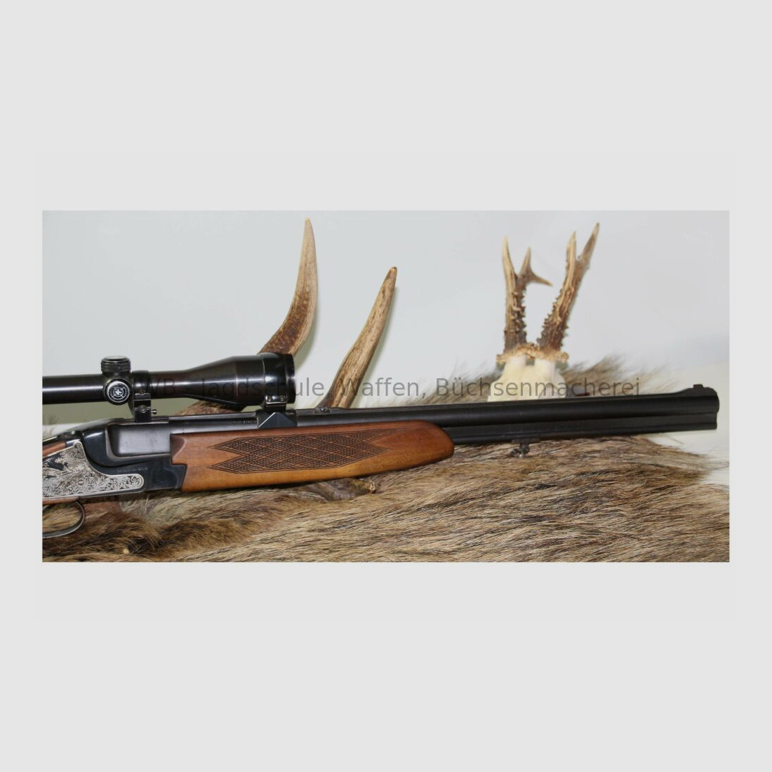 Brünner Super Bockbüchsflinte mit Wechsellauf und Schwenkmontage 12/70;7x57R