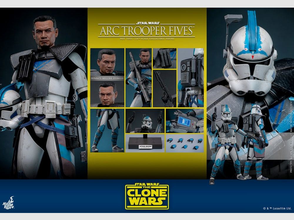 Star Wars: The Clone Wars Actionfigur 1/6 Arc Trooper Fives 30 cm | 43245