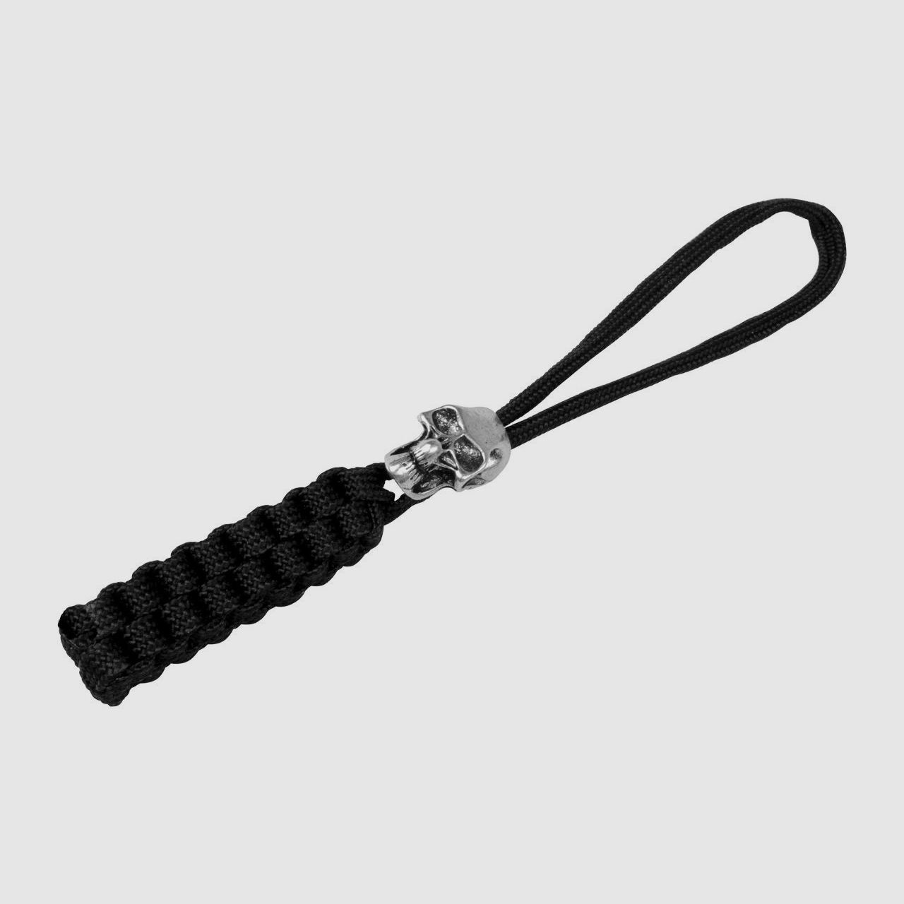 schwarzer Lanyard mit Totenkopf