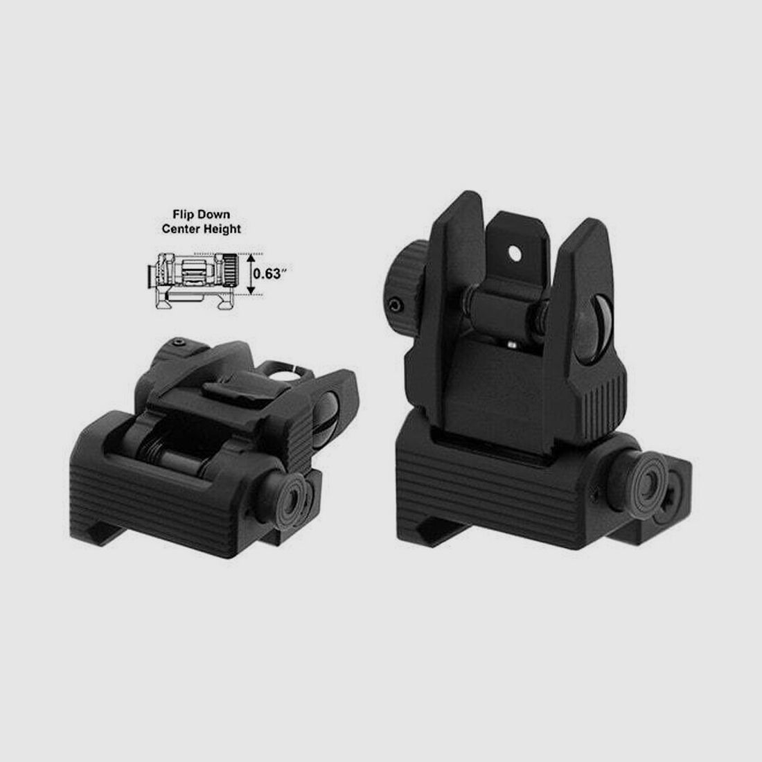 Flip-Up Visier – AR15 – AR10, Bild 2 von 4