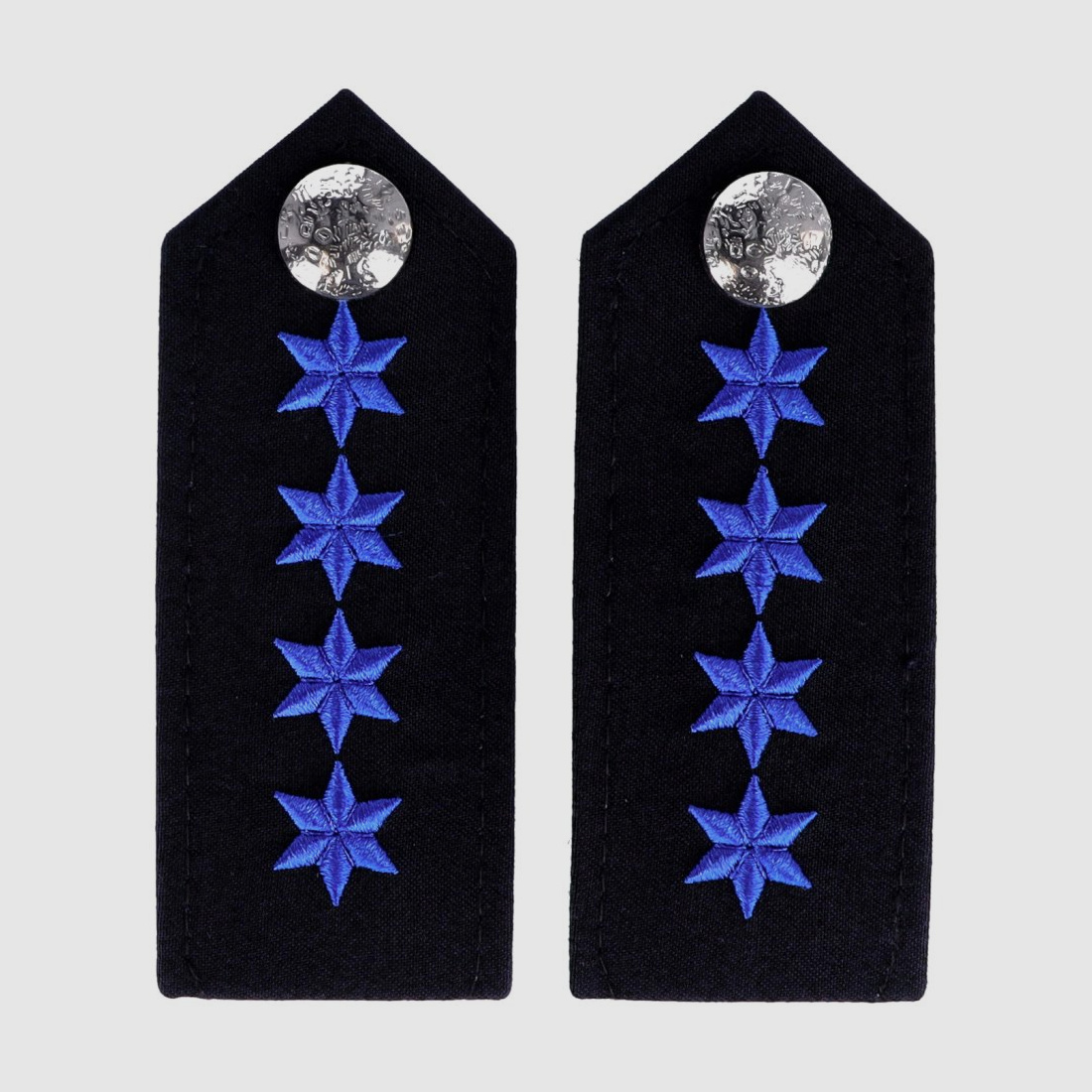 Schulterklappen 4 Sterne blau (Modell Nord)