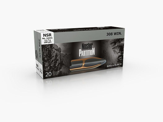 Sellier & Bellot Rifle Ammunition .308 Win. 11.7g Nosler Partition