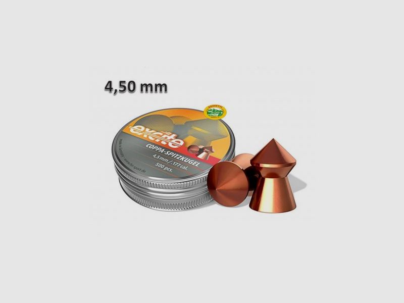 H&N SPORT Geschosse EXCITE COPPA-SPITZKUGEL Kal. 4,50mm 0,49gr