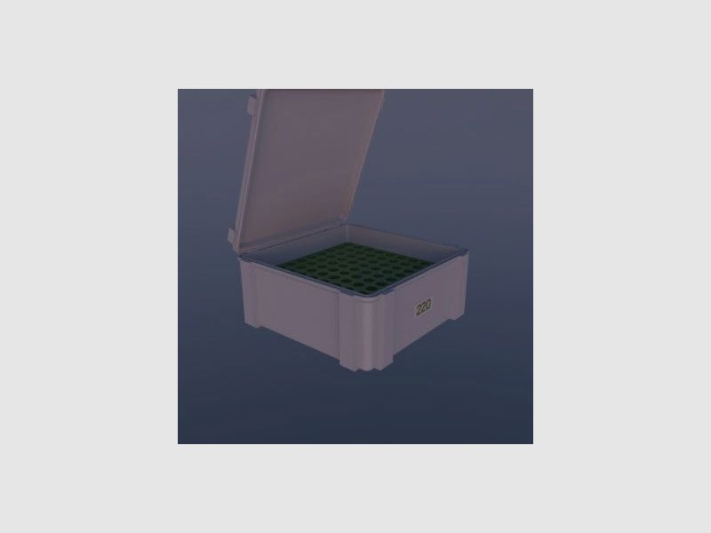 Filamelt Munitionsbox / .220 Swift / ‘Klappdeckel’ / Patronenbox, Ammo Box