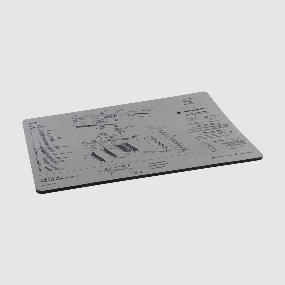 GLOCK GLOCK gun cleaning mat Glock 17 Gen5 gray