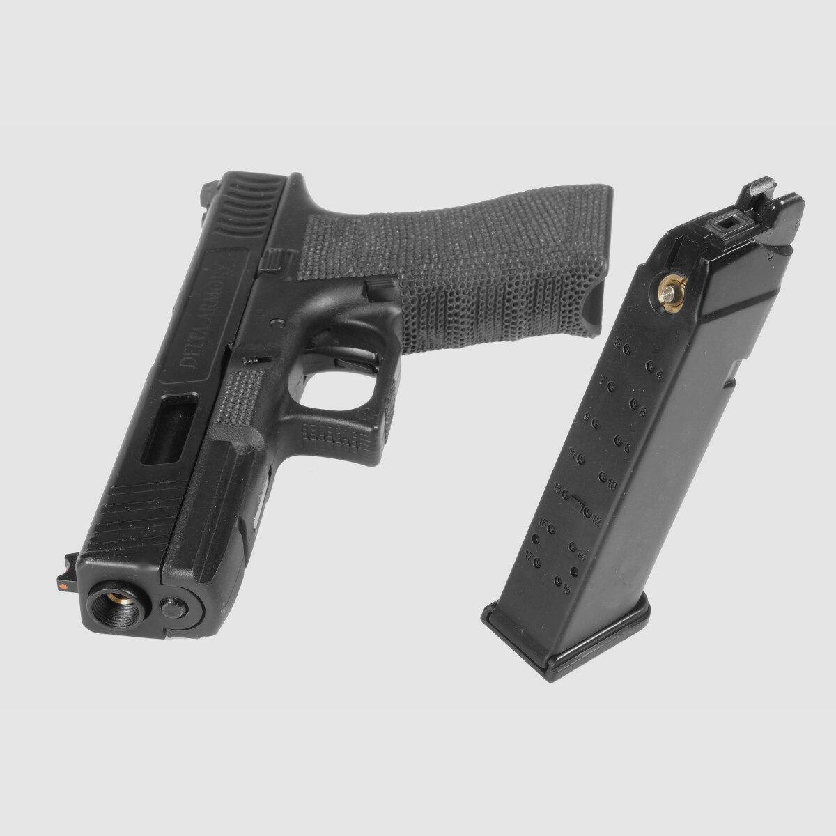 P01 GBB Airsoft Pistole in Schwarz | Delta Armory