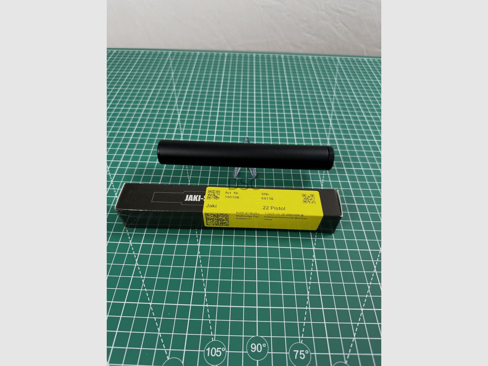 Silencer Jaki Schall.Jaki, .22 Pistol, UNF 1/2-20 without