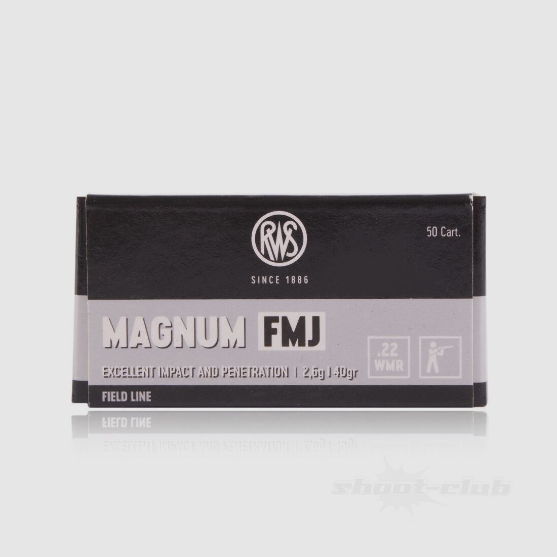RWS Magnum FMJ 40grs 50St .22wmr, image 1 sur 4