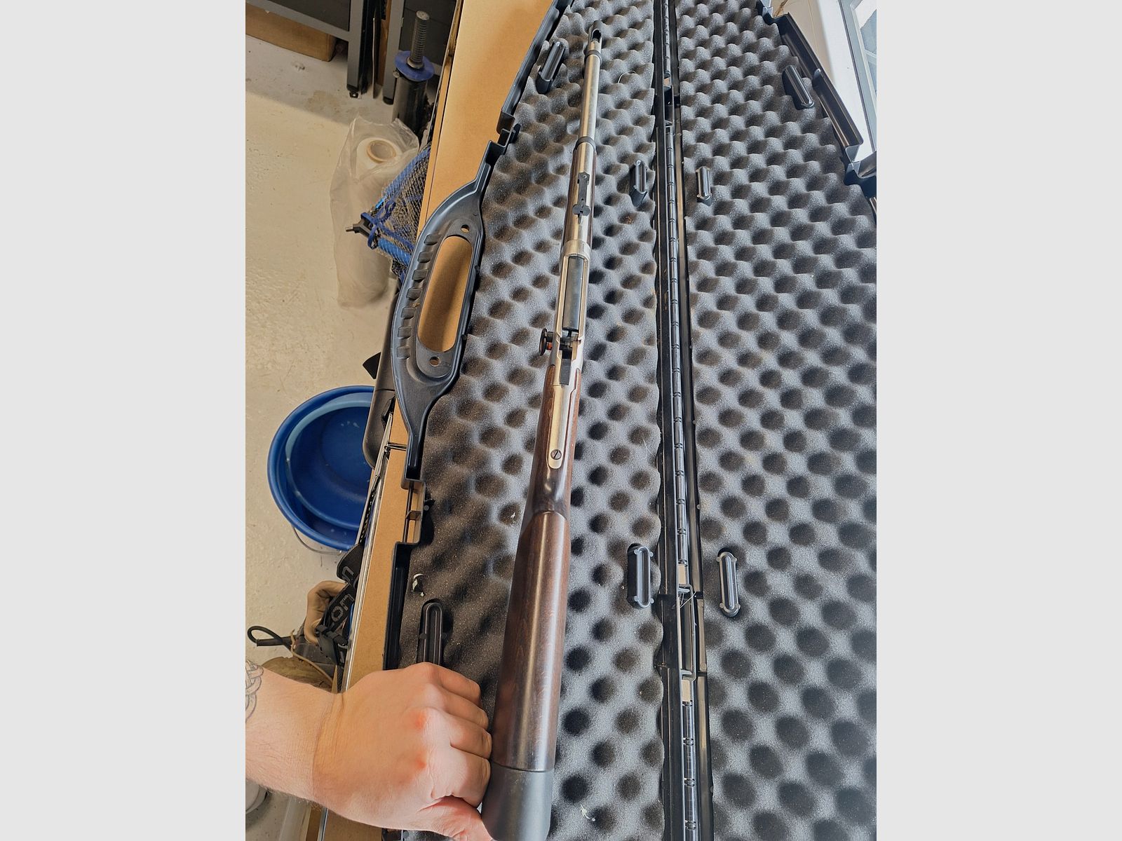 Walther Unterhebelspanner CO2 fucile ad aria 4,5mm Diabolo ottica in acciaio calcio in legno