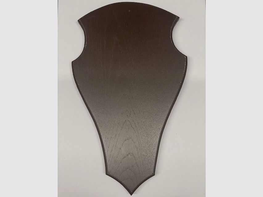 Wappenschilder aus Eichenholz für Hirschtrophäen 26cmx15,5cm