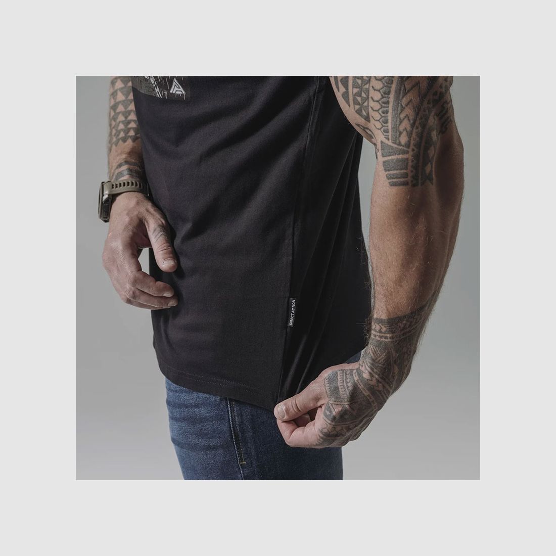 DIRECT ACTION – T-SHIRT DA SKELETON | Coton | Noir, image 6 sur 6