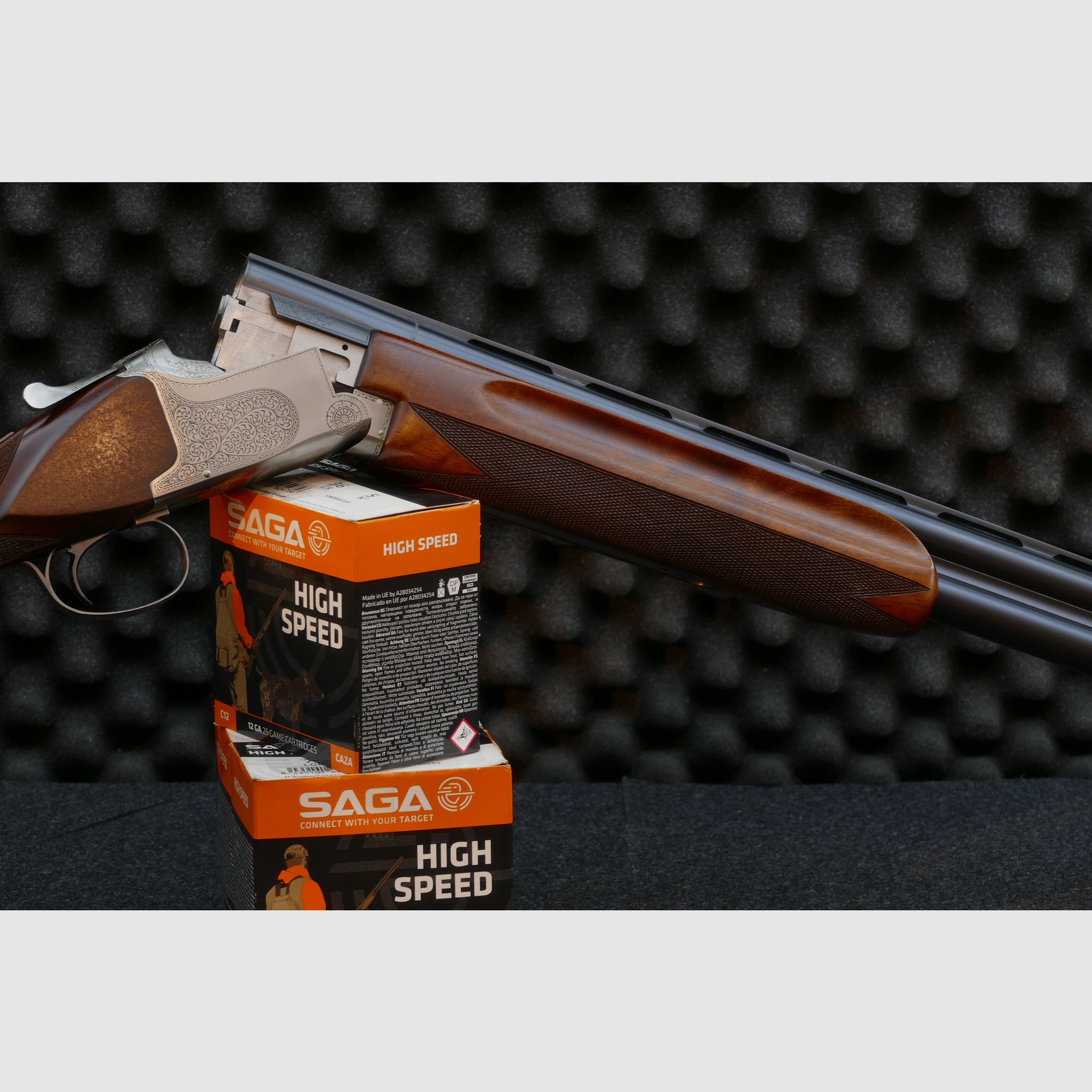 Winchester Super Grade – 12/70, Bockdoppelflinte, Schrankwaffe, Top Zustand
