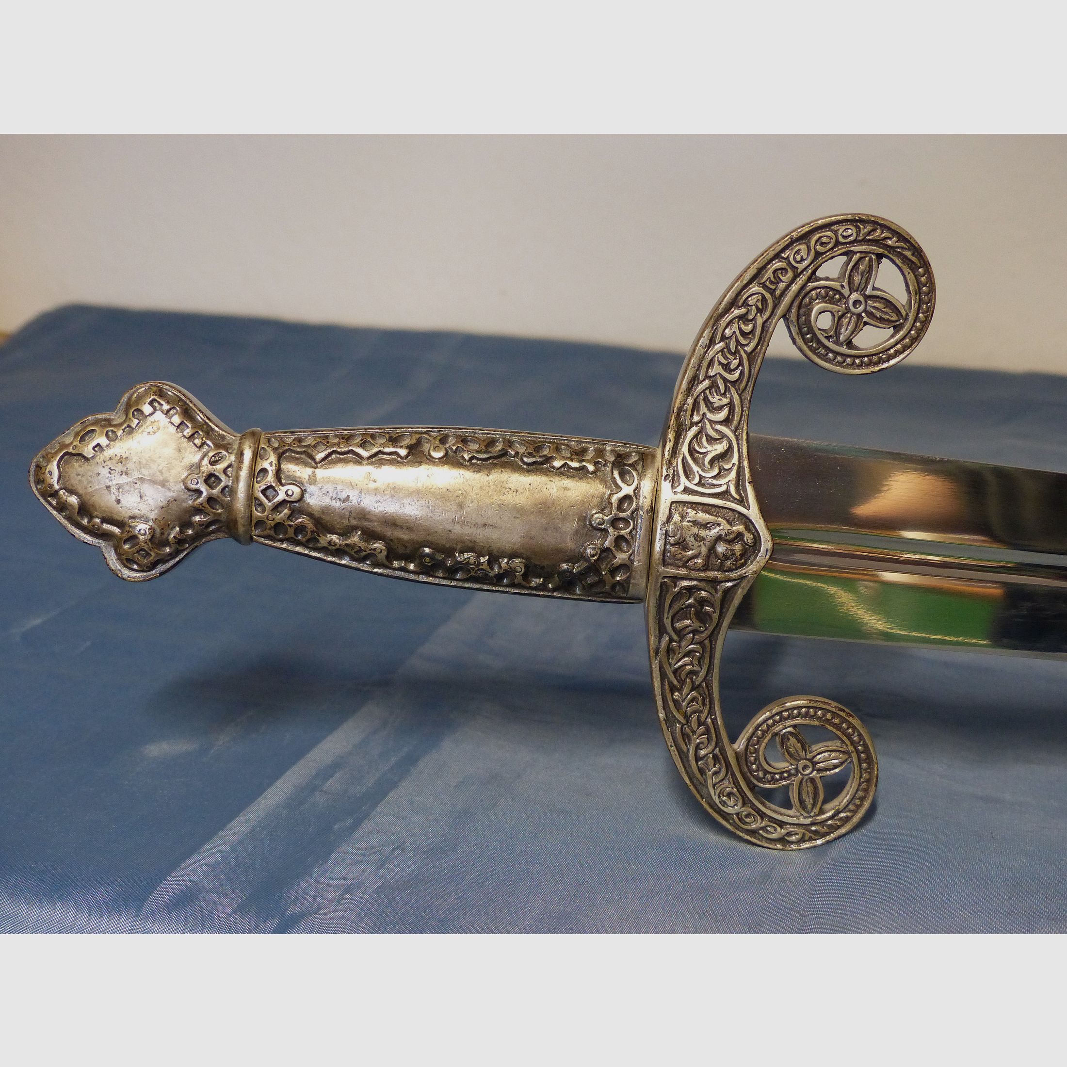 Sword cutting weapon replica Toledo probably from Spain decoration