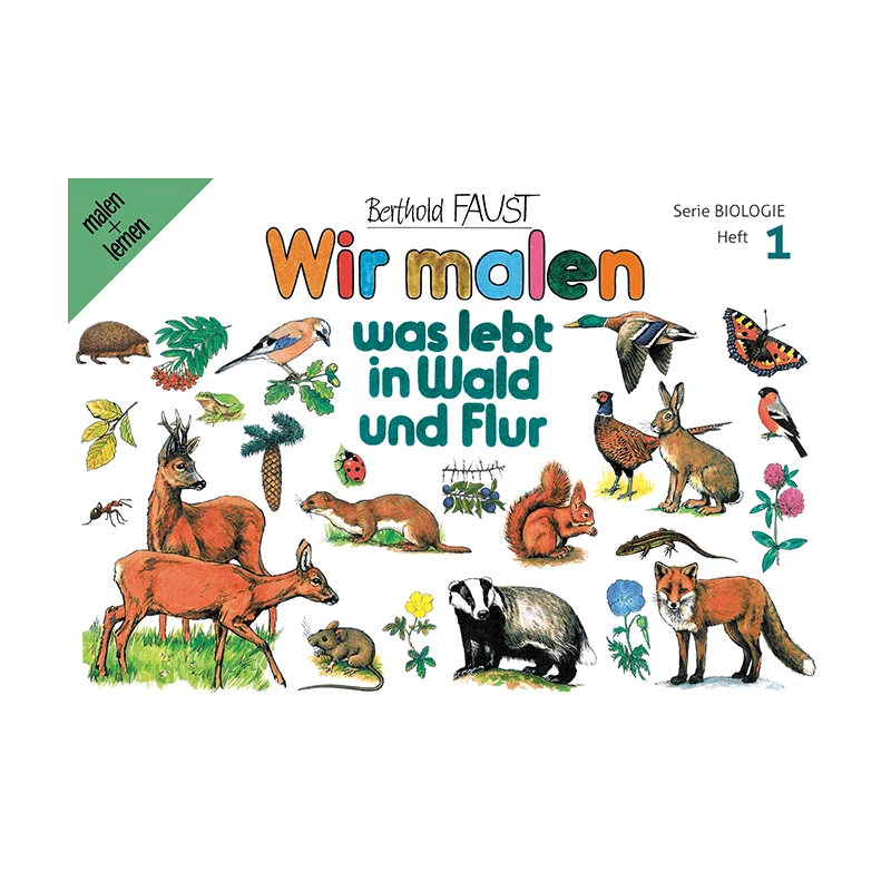 Livre de coloriage 1 "Nous peignons - ce qui vit dans la forêt et dans les champs"